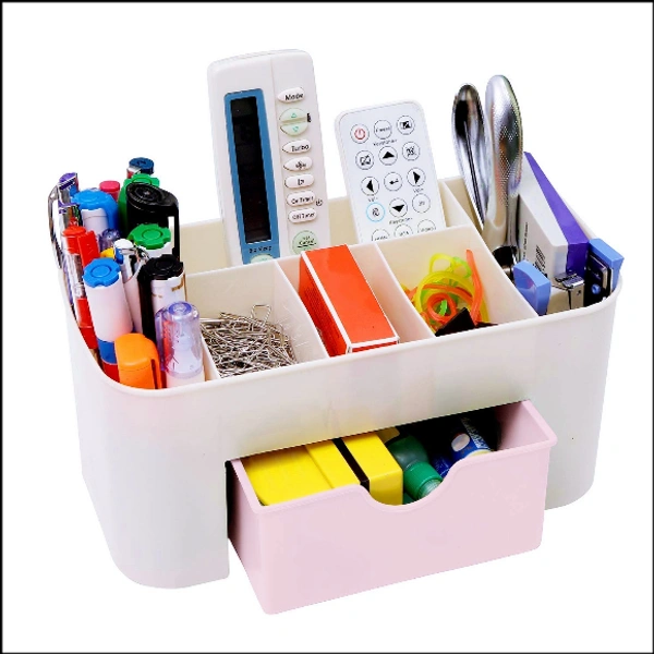 Cosmetics Storage Box, Cosmetic Make Up Organiser Display Table Desktop Storage Stand, Cosmetic Drawer Type Storage Box Case Holder Brush Pen Jewelry Organizer Saving Space (Multicolor) 